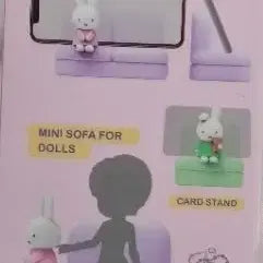 [BUNJANG] Miffy Character Sofa Phone Stand Card Holder Display Figurine / [미개봉]미피 전화 카드 스탠드 인형 소파