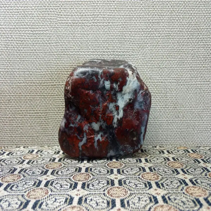 [BUNJANG] Rare Blood Stone (Jiexi Stone) Rough Stone / [천연 원석] 희귀 붉은 계혈석 원석