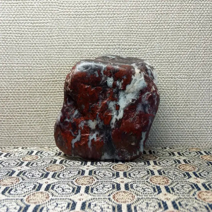 [BUNJANG] Rare Blood Stone (Jiexi Stone) Rough Stone / [천연 원석] 희귀 붉은 계혈석 원석