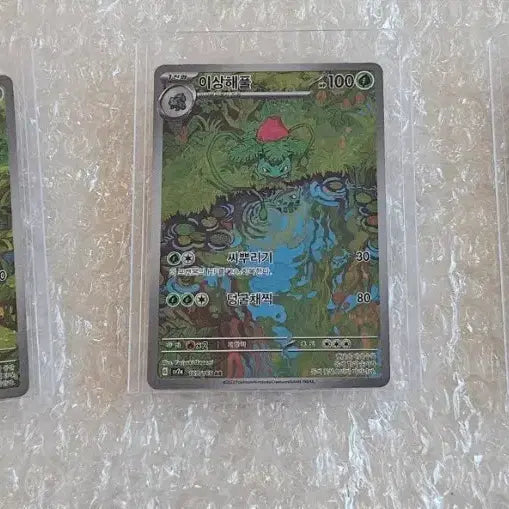 [BUNJANG] Pokemon Card Bulbasaur, Ivysaur, Venusaur 3-Set / 포켓몬카드 이상해씨/이상해품/이상해꽃 3종 세트 판매합니다.