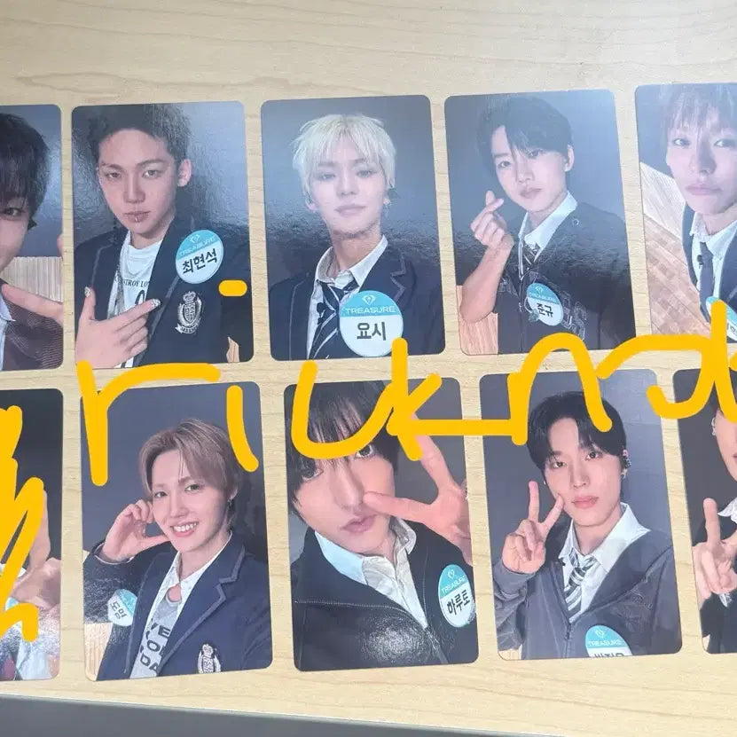 [BUNJANG] TREASURE The Samee Event Photocard Set (Excluding Asahi) / 트레저 더세임 합정 교복 포카 음원 스밍 인증 팔로우 이벤트 특전 포토카드 the samee