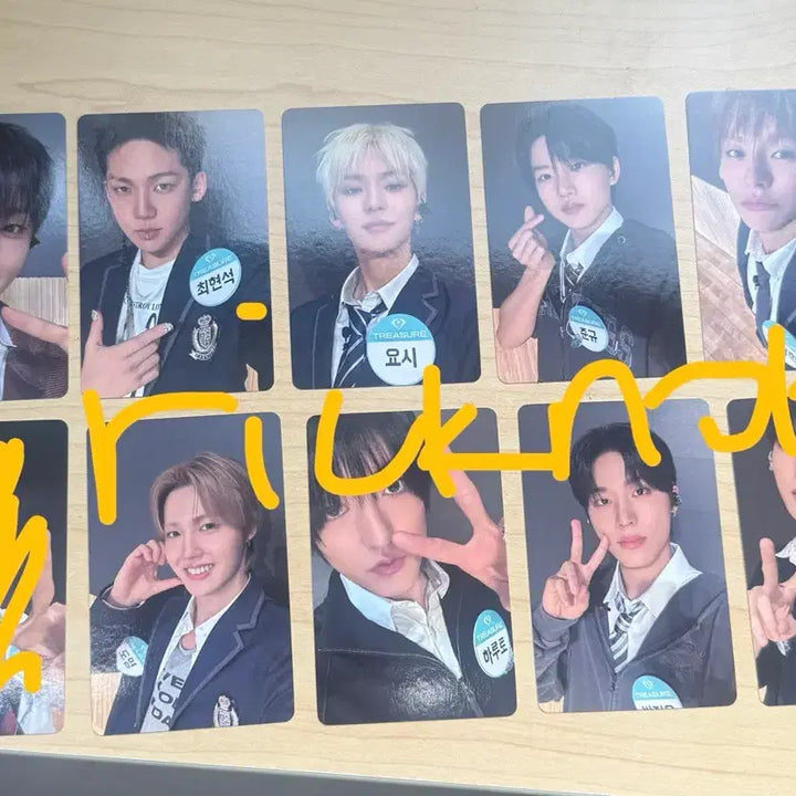 [BUNJANG] TREASURE The Samee Event Photocard Set (Excluding Asahi) / 트레저 더세임 합정 교복 포카 음원 스밍 인증 팔로우 이벤트 특전 포토카드 the samee
