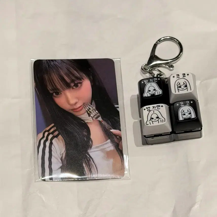 [BUNJANG] IZNA Coco Louvre Baguette Popup 50,000 KRW Benefit Photocard Jimkongz Keycap Jimin / 이즈나 코코 프랑스 루브르 바게트 팝업 5만원 특전 포카 찜콩즈 키캡 방지민