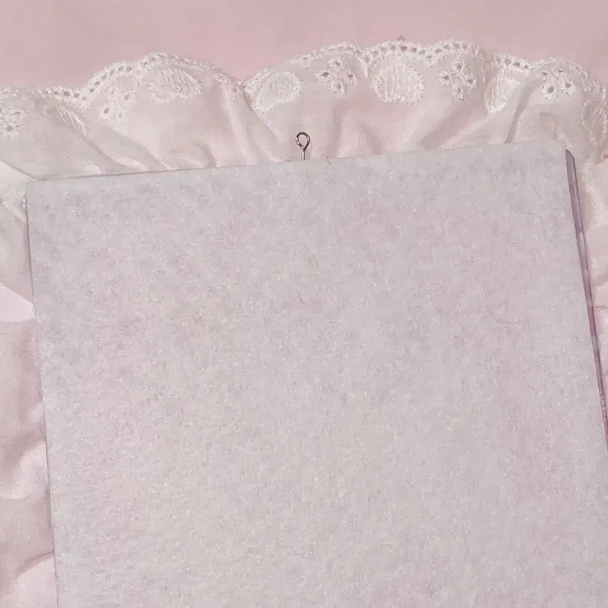 [BUNJANG] Lovekin Wedding Postcard Toploader Holder with Lace and Ribbon / 러브킨 엽서 탑꾸 웨딩 탑로더 레이스 리본