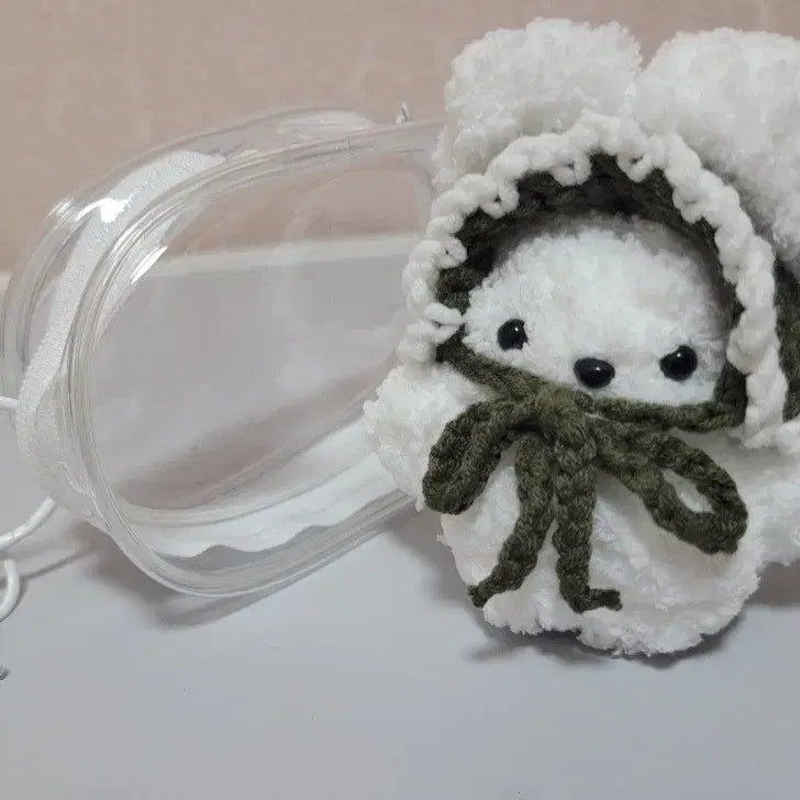 [BUNJANG] Rabbit Plush Bag Charm with Bonnet / 미니 인형 판매합니다
