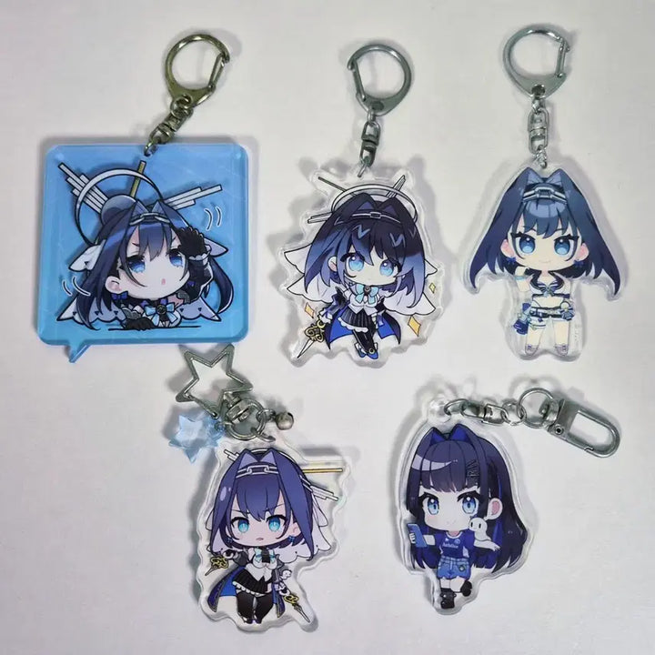 [BUNJANG] Hololive Ouro Kronii Campus Acrylic Keychain Bundle / 홀로라이브 오로 크로니 아크릴 키링 일괄