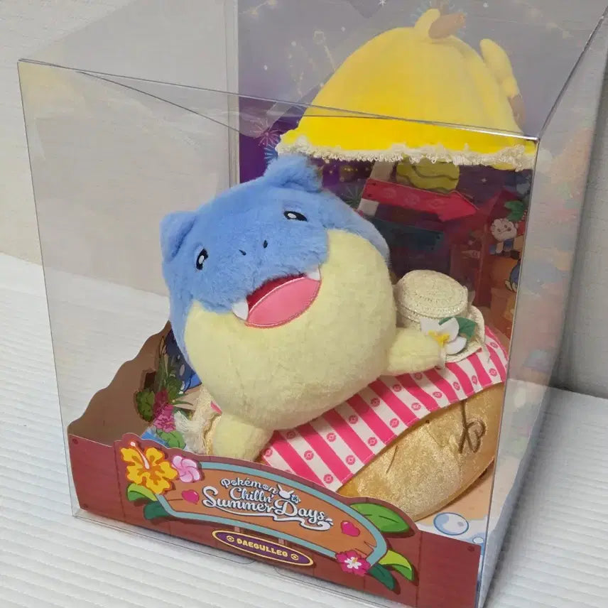 [BUNJANG] Pokemon Summer Days Groudon Plush / 부산 팝업 포켓몬 느긋느긋 바캉스칠링 썸머 데이즈 대굴레오 봉제 인형