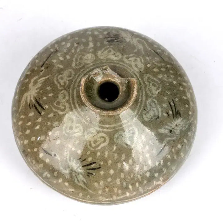 [BUNJANG] Black and White Inlaid Vase / 흙백상감학문유병