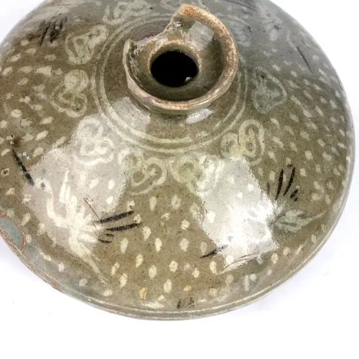 [BUNJANG] Black and White Inlaid Vase / 흙백상감학문유병