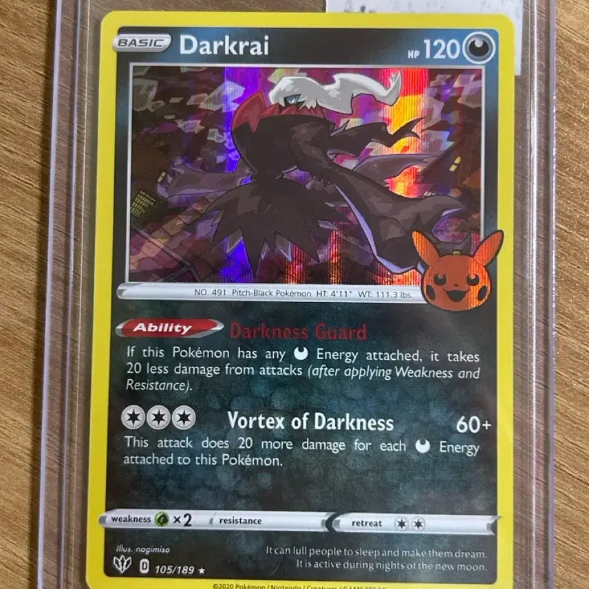 [BUNJANG] Pokemon Card 2022 Darkrai Holo Halloween (North America) / [북미] 포켓몬카드 2022 다크라이 홀로 할로윈