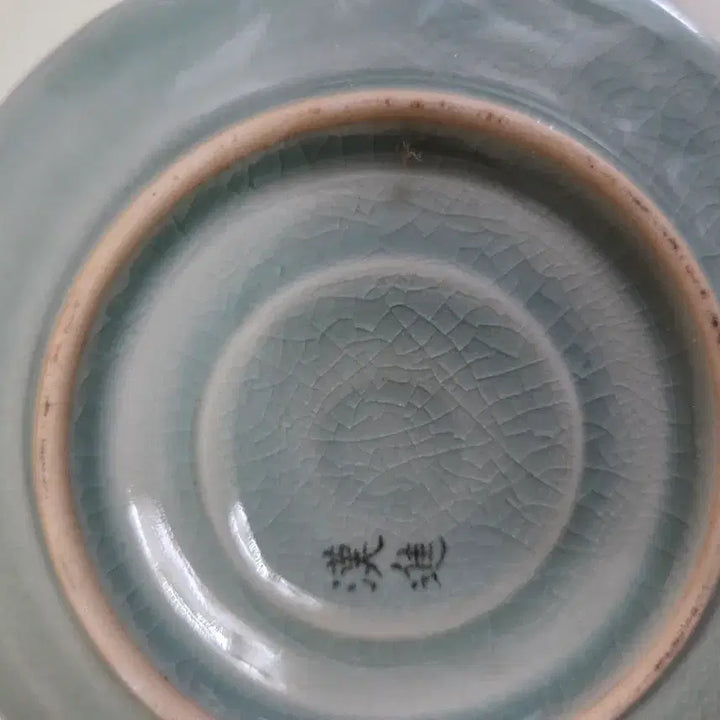 [BUNJANG] Celadon Porcelain Antique Set with Lid and Stand / 청자 세트