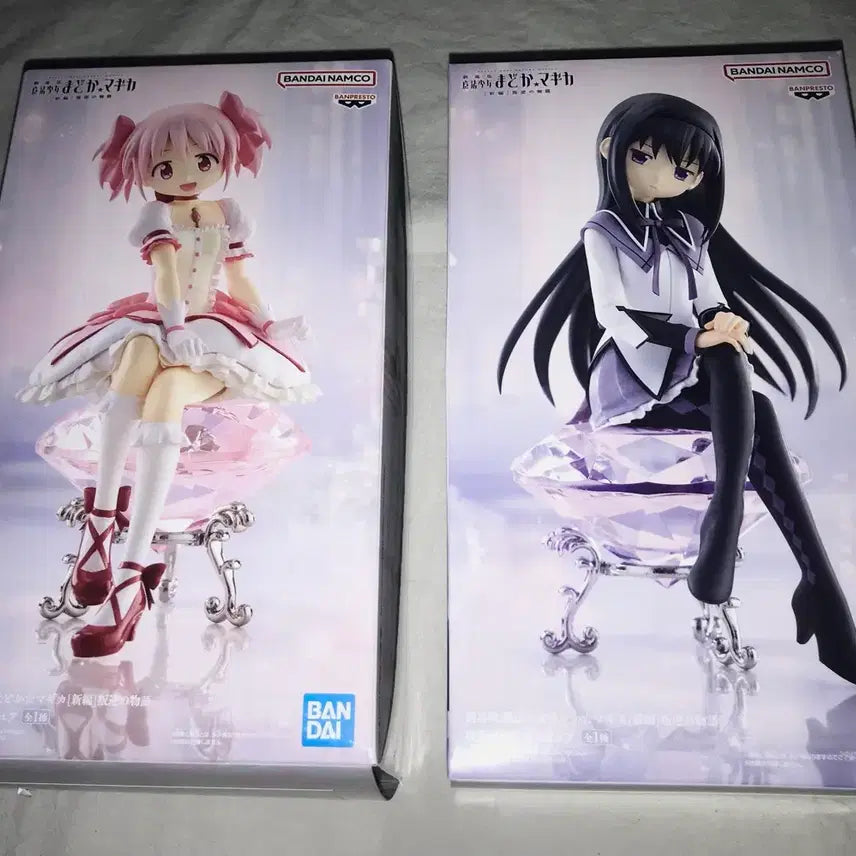 [BUNJANG] Madoka Magica Homura Akemi &amp; Madoka Kaname Noodle Stopper Figure Bundle Set (Simple Unboxing) / 마법소녀 마도카 마기카 호무라 마도카 누들스토퍼 피규어 단순개봉 일괄