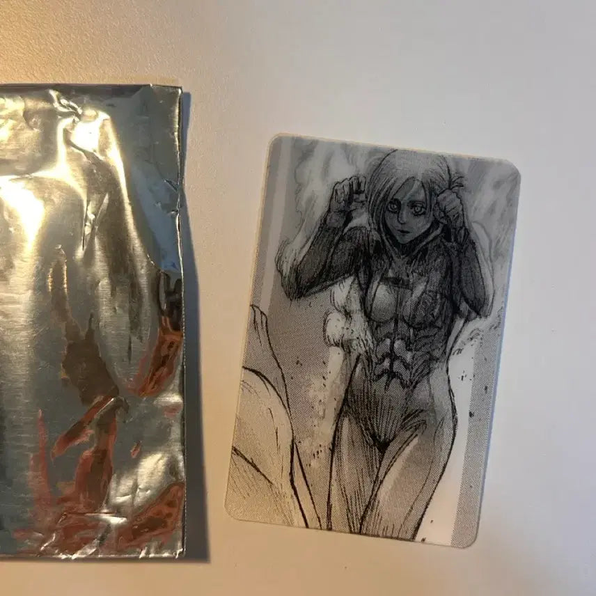 [BUNJANG] Attack on Titan Final Exhibition Random Lenticular Card (Female Titan) / 진격의 거인 FINAL 전시회 랜덤 렌티큘러 카드 애니 여성형거인 굿즈