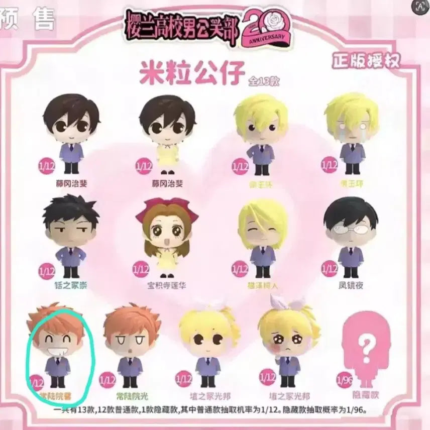 [BUNJANG] Ouran High School Host Club Rice Ball Figure Hikaru / 오란고교 사교클럽 쌀알 피규어 히카루