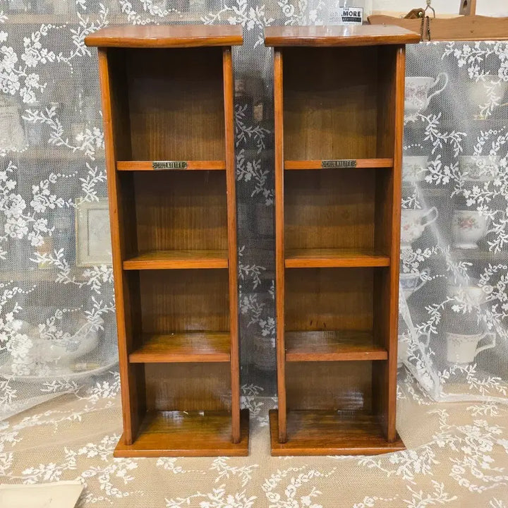 [BUNJANG] Vintage Solid Wood Shelf 2-Piece Set / 빈티지 원목 우드선반 2개 세트