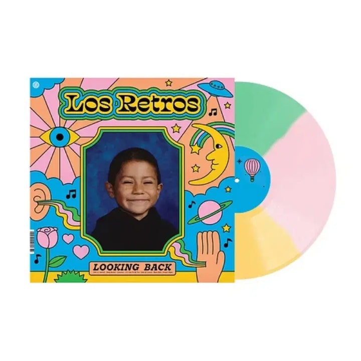 [BUNJANG] Los Retros Looking Back LP (Pink, Yellow, Green Triple Colored Vinyl, Sealed) / [미개봉] Los Retros 로스 레트로스 - Looking Back LP