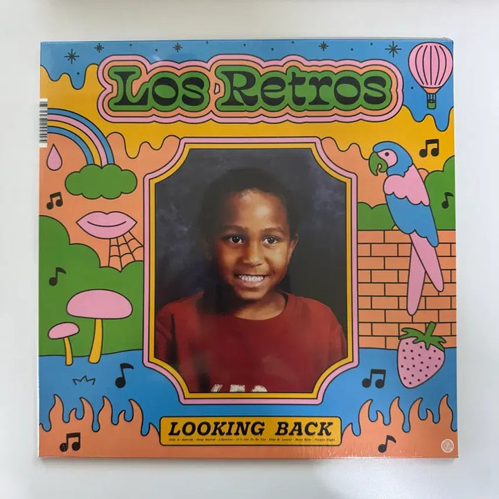 [BUNJANG] Los Retros Looking Back LP (Pink, Yellow, Green Triple Colored Vinyl, Sealed) / [미개봉] Los Retros 로스 레트로스 - Looking Back LP