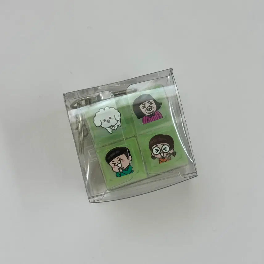 [BUNJANG] Common Siblings Glow-in-the-Dark Keycap Keyring Limited Edition Collaboration Goods / [미개봉 새상품] 흔한남매 야광 키캡 키링 한정판 콜라보 굿즈 판매합니다