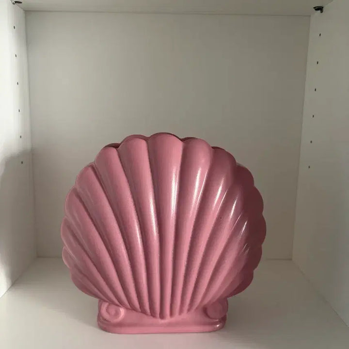 [BUNJANG] Pink Shell Ceramic Vase / [레어] 핑크 쉘 세라믹 화병