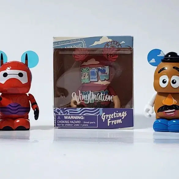 [BUNJANG] Disney Vinylmation 3-Inch Figures Bundle Set (5 Types, Sealed Foil Bags Included) / [단종/일괄] 디즈니 정품 바이닐메이션(Vinylmation) 3인치 피규어 5종 세트 (은박백 포함)