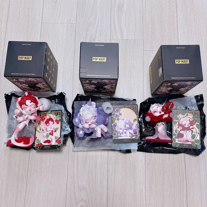 [BUNJANG] Pop Mart Skullpanda "Act IV of Flower" 3-Set Bundle / 팝마트 스컬판다 꽃잎의 4막 3종 일괄