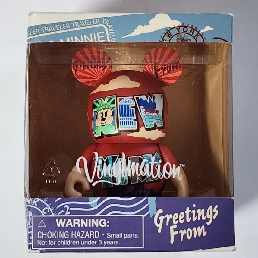 [BUNJANG] Disney Vinylmation New York Limited Edition Minnie Mouse 3-inch Figure (Sealed) / [정품/미개봉] 디즈니 바이닐메이션 뉴욕 한정 미니마우스 3인치 피규어