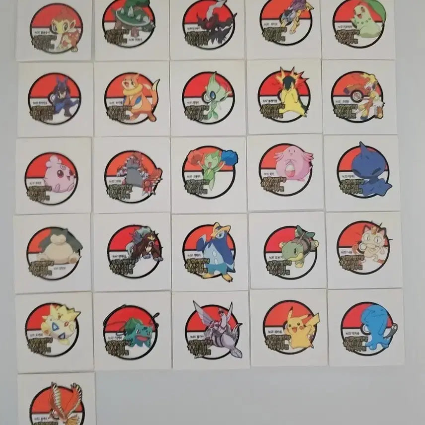 [BUNJANG] Shani (Samlip) Pokemon Bread Ttibu Seal (Sticker) - 2009 New Version / 샤니(삼립) 포켓몬빵 띠부씰 09년도 신버전 팝니다.