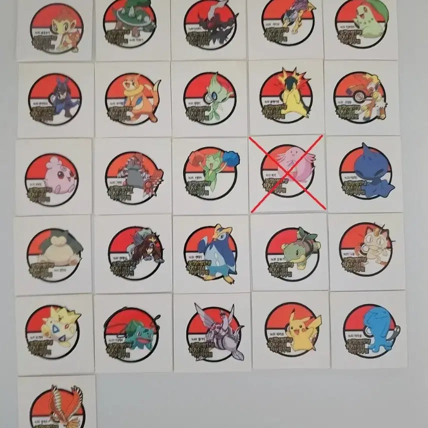 [BUNJANG] Shani (Samlip) Pokemon Bread Ttibu Seal (Sticker) - 2009 New Version / 샤니(삼립) 포켓몬빵 띠부씰 09년도 신버전 팝니다.