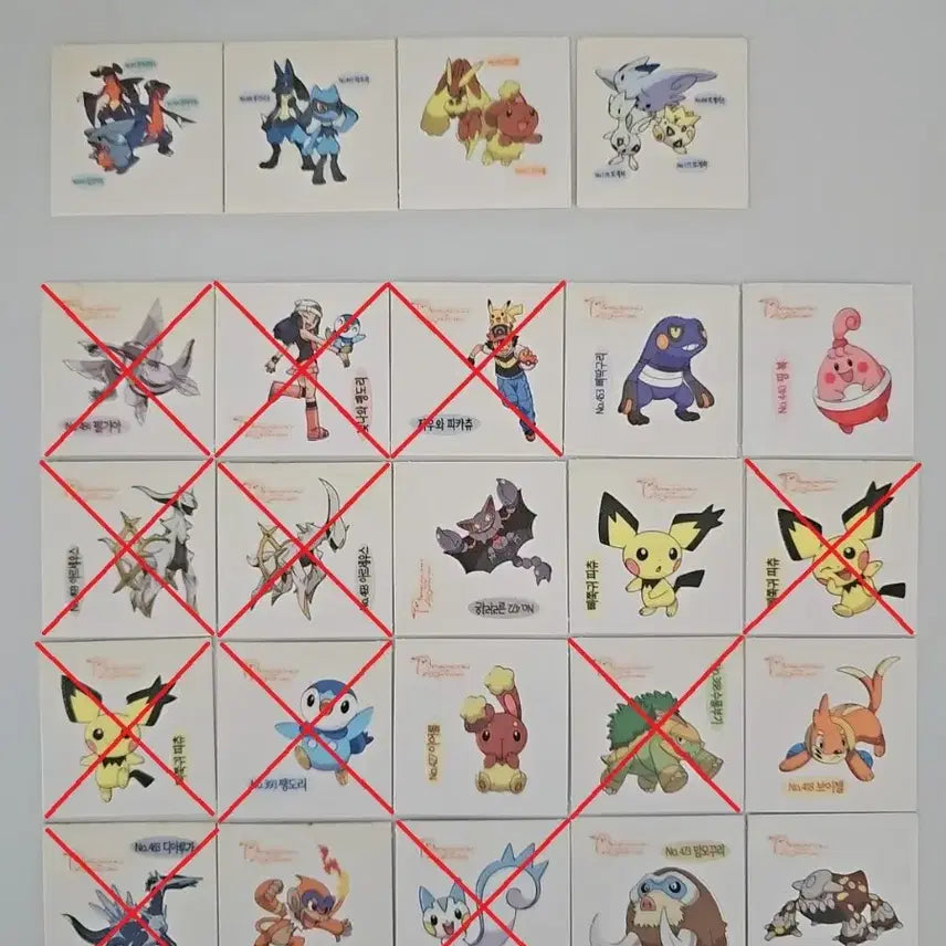 [BUNJANG] Shani (Samlip) Pokemon Bread Ttibu Seal (Sticker) - 2009 New Version / 샤니(삼립) 포켓몬빵 띠부씰 09년도 신버전 팝니다.