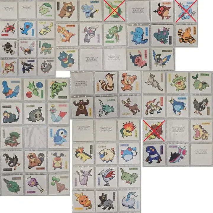 [BUNJANG] Shani (Samlip) Pokemon Bread Ttibu Seal (Sticker) - 2009 New Version / 샤니(삼립) 포켓몬빵 띠부씰 09년도 신버전 팝니다.