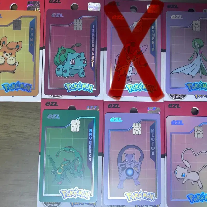 [BUNJANG] Pokemon EZL (ezl) Transportation Card - Mew, Mewtwo, Rayquaza, Gardevoir, Bulbasaur, Famole / 포켓몬 이즐(ezl)교통카드 판매 [뮤, 뮤츠, 레쿠쟈, 가디안, 이상해씨, 빠모]