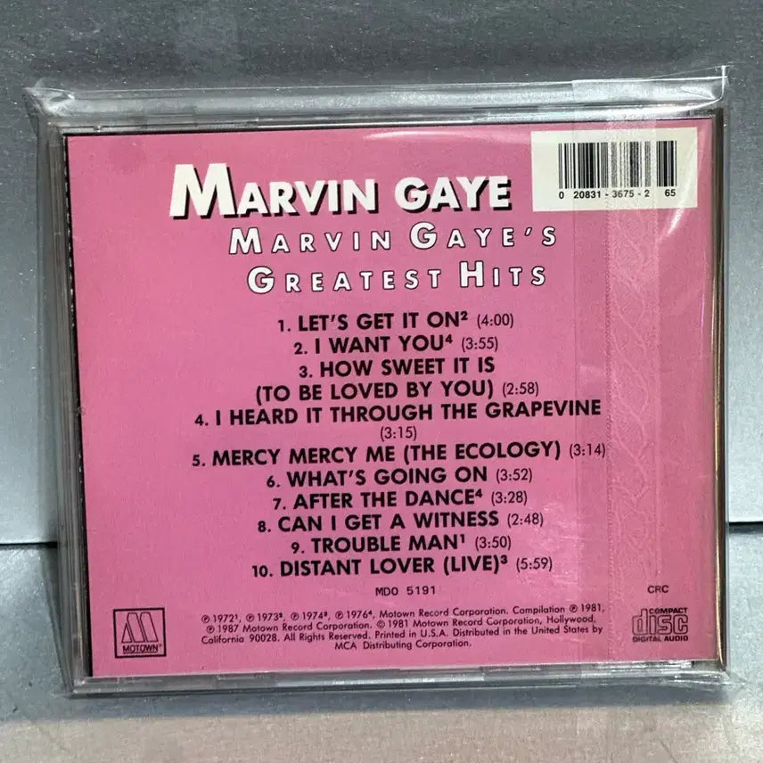 [BUNJANG] Marvin Gaye Greatest Hits US Import CD / [미국 수입 CD] 마빈 게이 - 그레이티스트 히츠 (Marvin Gaye - Greatest Hits)