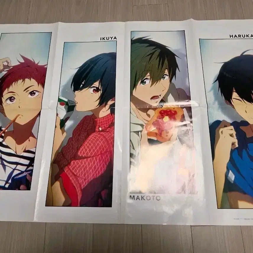[BUNJANG] Free! Character Poster Bundle Set (2014 Newtype Official Appendix) / Free! 프리! 캐릭터 포스터 일괄 (2014년 뉴타입 공식 부록)