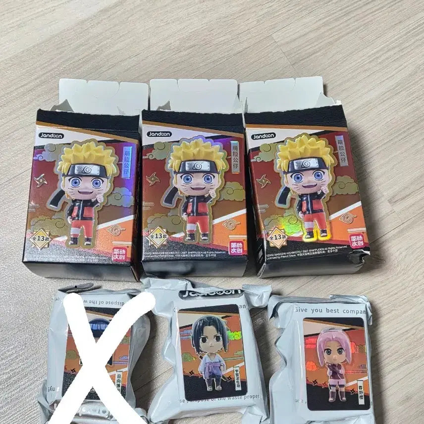 [BUNJANG] Naruto Rice Ball Mini Figures Set (Sasuke, Sakura) - 2 Types / 나루토 쌀알 피규어 2종 (사스케, 사쿠라) 굿즈