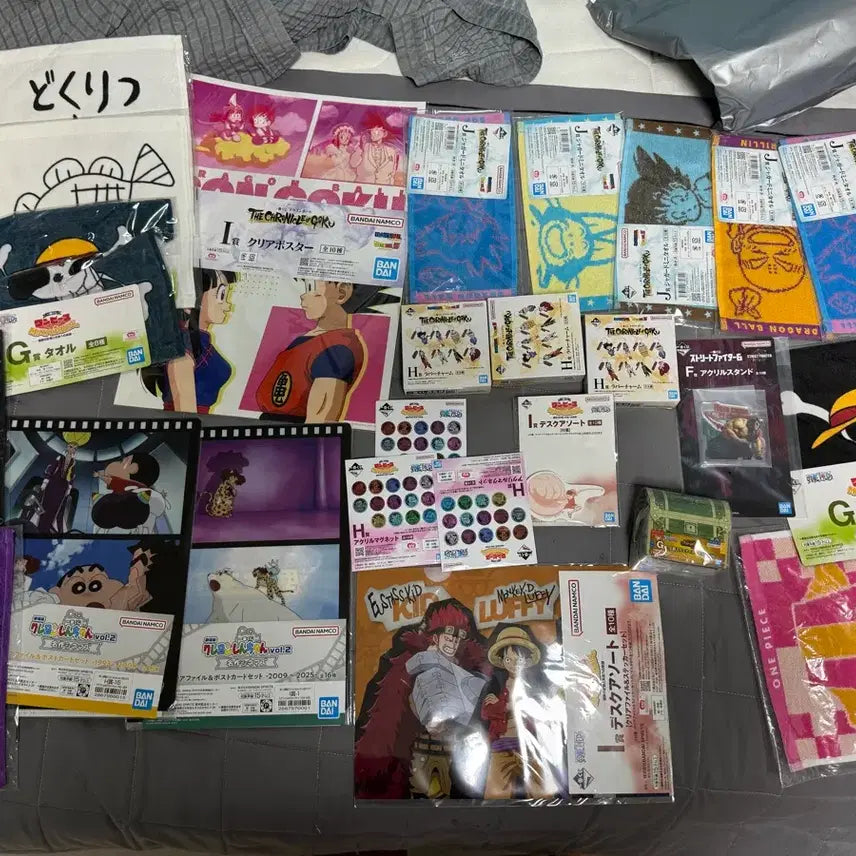 [BUNJANG] Ichiban Kuji Lower Tier Prize Bundle (25 items) - Dragon Ball, One Piece, Crayon Shin-chan / 제일복권 하위상 25개 일괄 드래곤볼 원피스 짱구
