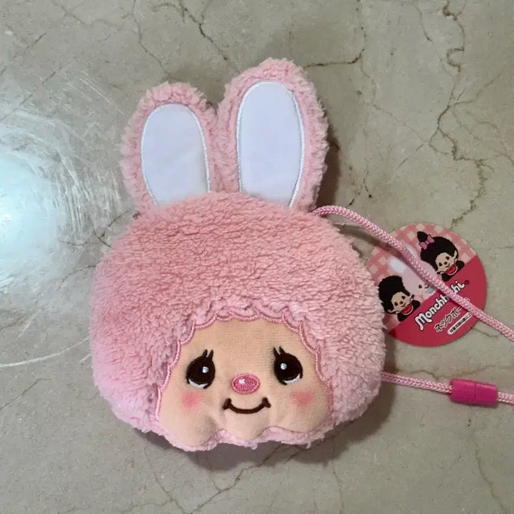 [BUNJANG] Monchhichi Rabbit Pouch Coin Purse / 몬치치 토끼 파우치 동전지갑 새상품