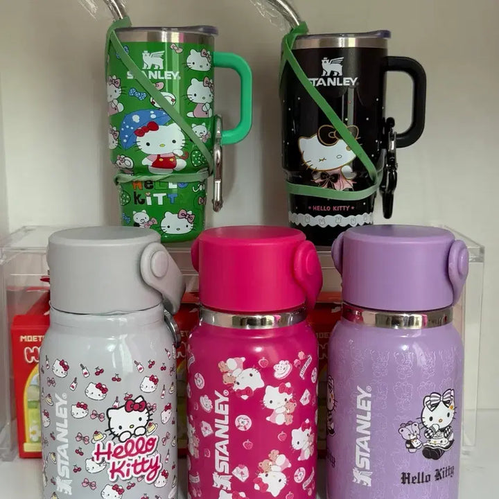 [BUNJANG] Hello Kitty Stanley Mini Tumbler 5-Piece Bundle Set / (새상품) 헬로키티 스탠리 미니 텀블러 5종 세트 일괄