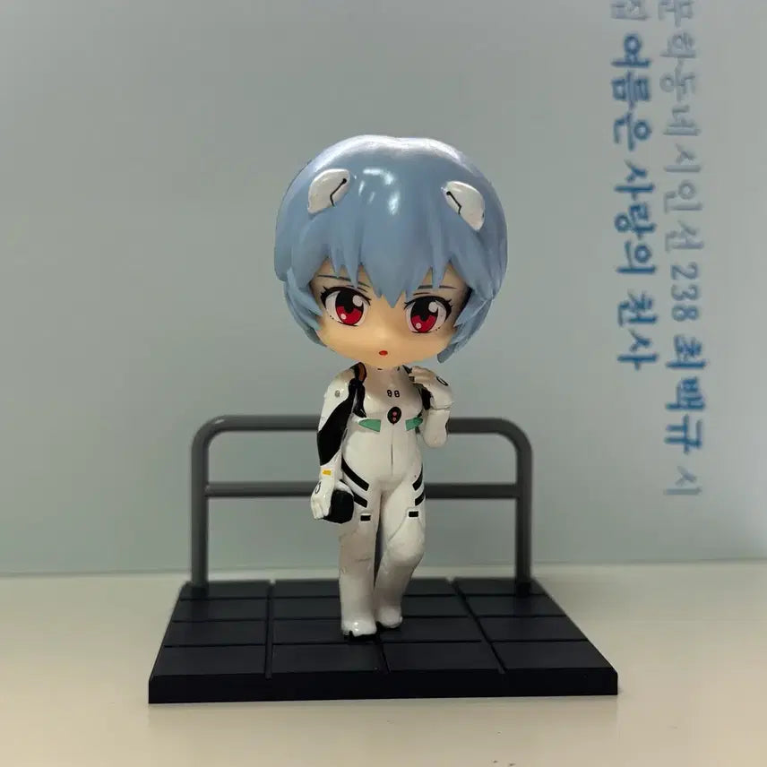 [BUNJANG] Evangelion Ayanami Rei Desktop Keyring / 에반게리온 데스크탑 에바 + 레이 고전 키링