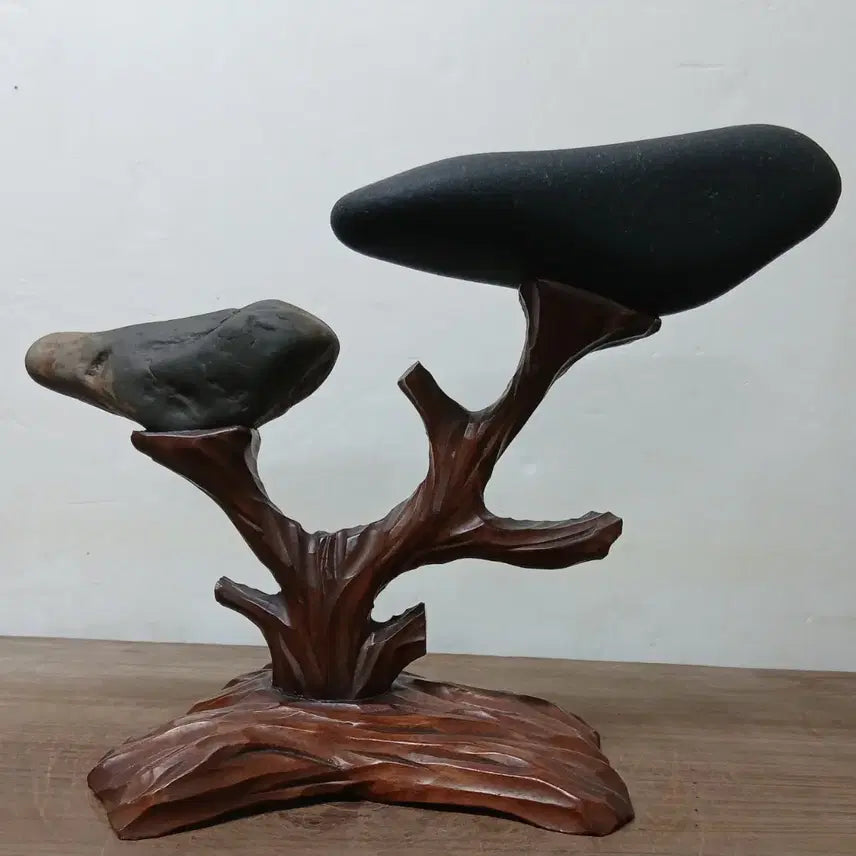 [BUNJANG] Sehan Pair Decorative Object / 수석 자연수석 새한쌍