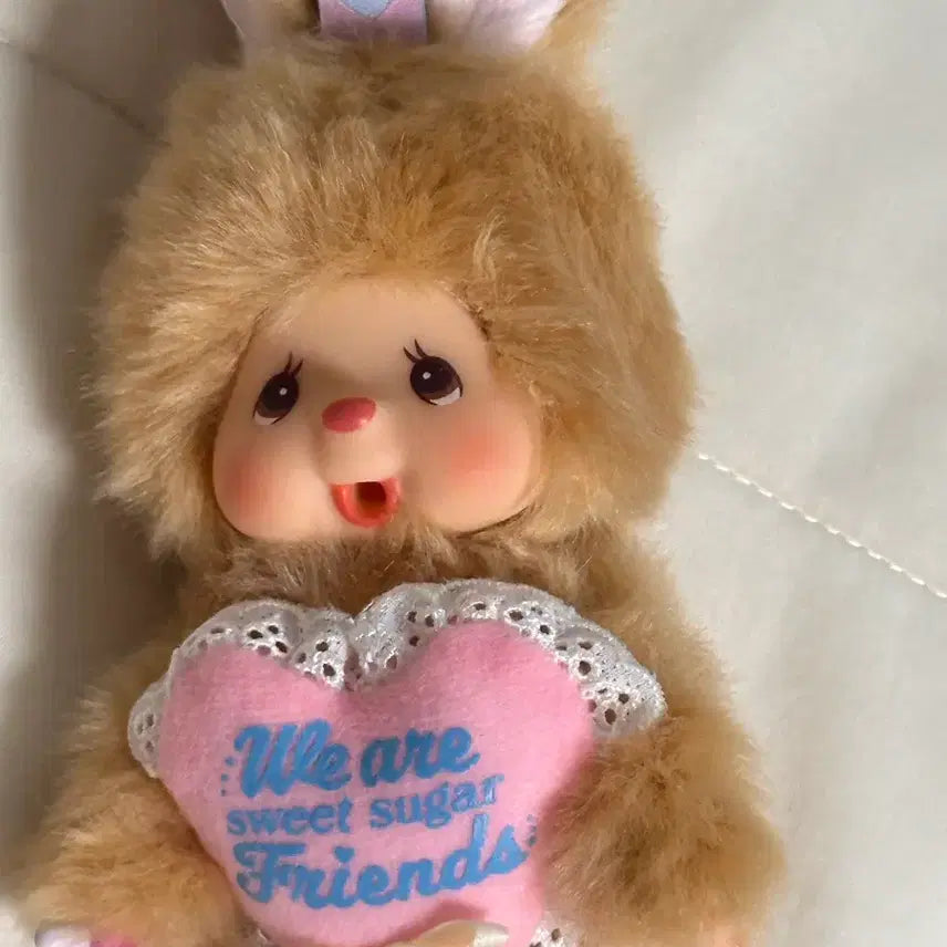 [BUNJANG] Monchhichi Sweet Sugar Chimutan Plush Charm Mascot / 몬치치 스위트슈가 치무탄 인형 키링 마스코트