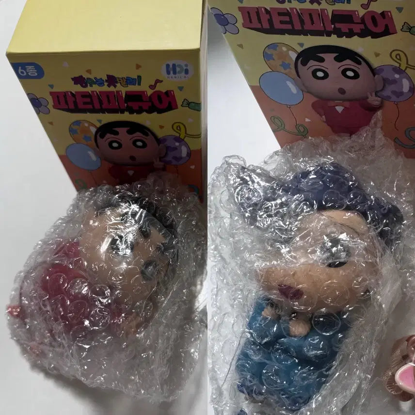 [BUNJANG] Crayon Shin-chan Party Figure Set (Shin-chan &amp; Chul-su) / 짱구는못말려 파티피규어 2종 일괄