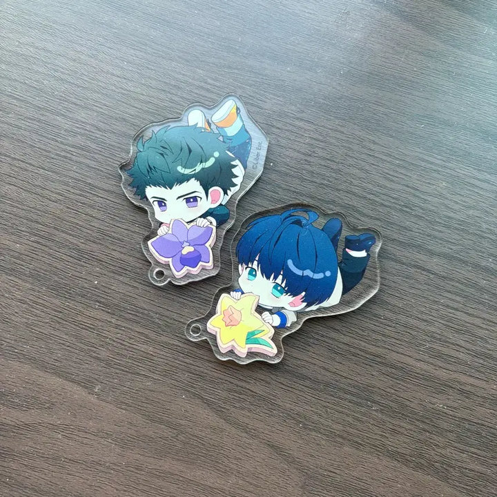 [BUNJANG] A3! Tsumugi Tsukika &amp; Tasuku Takato Caplico Acrylic Keychain Set / A3! 아삼 츠무기 타스쿠 카푸릿코