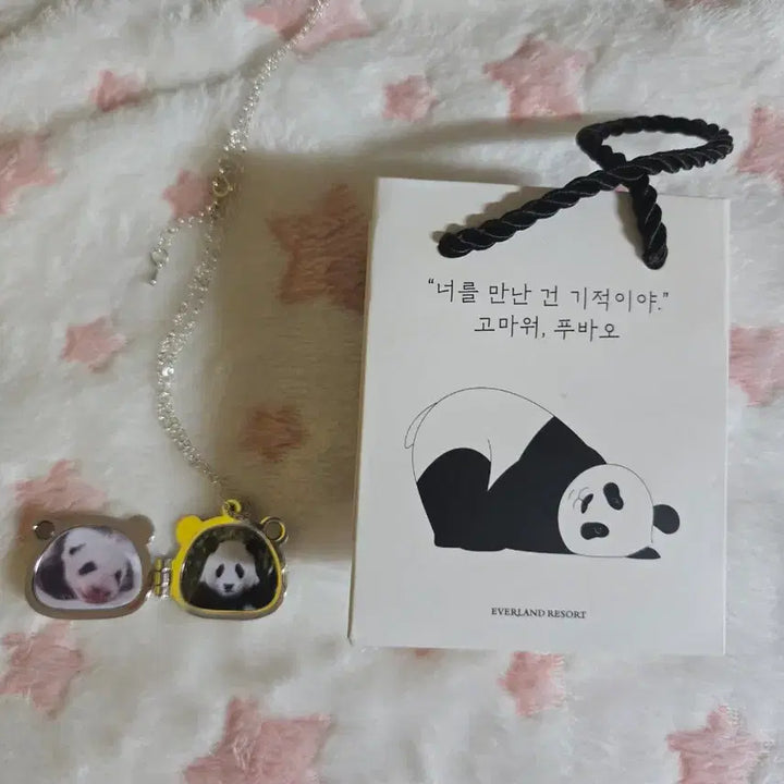 [BUNJANG] Bao Family FuBao Necklace / 바오패밀리 푸바오 목걸이 판매합니다 급처