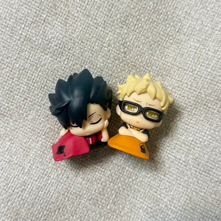 [BUNJANG] Haikyuu!! Onemutan Tsukishima &amp; Kuroo Bundle Set / 하이큐 오네무탄 가챠 츠키+쿠로오 일괄
