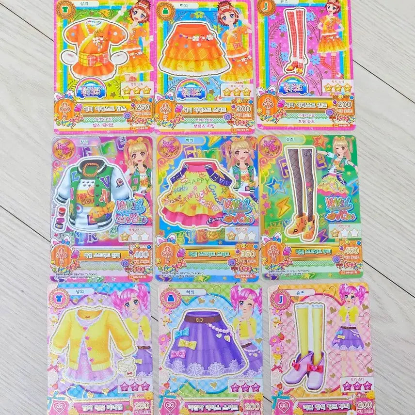 [BUNJANG] Aikatsu! Happy Harvest Milky Lemon Fine Street Coord Set Bundle / 아이엠스타 아이카츠 한판 코디 세트 일괄