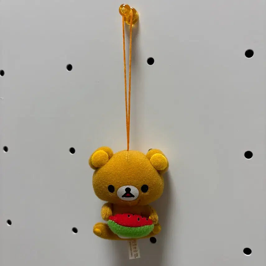 [BUNJANG] Rilakkuma Watermelon Mini Plush Strap Charm / 리락쿠마 수박 인형 스트랩
