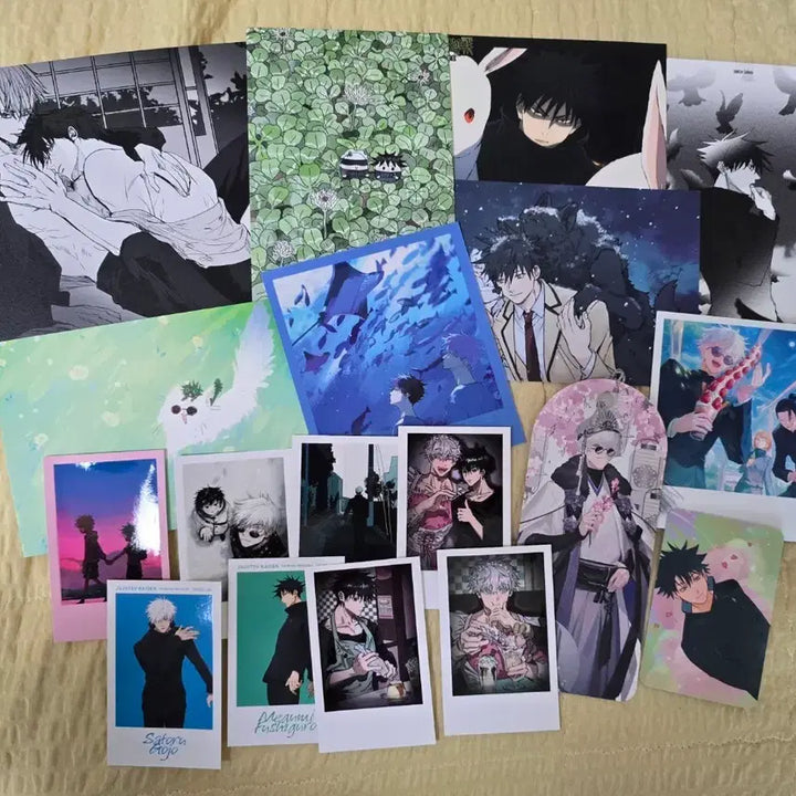 [BUNJANG] Jujutsu Kaisen Gojo/Geto Postcard, Photocard, Polaroids, Bromide Bundle Set / 주술회전 고죠후시 엽서 포카 폴라 브로마이드 일괄판매