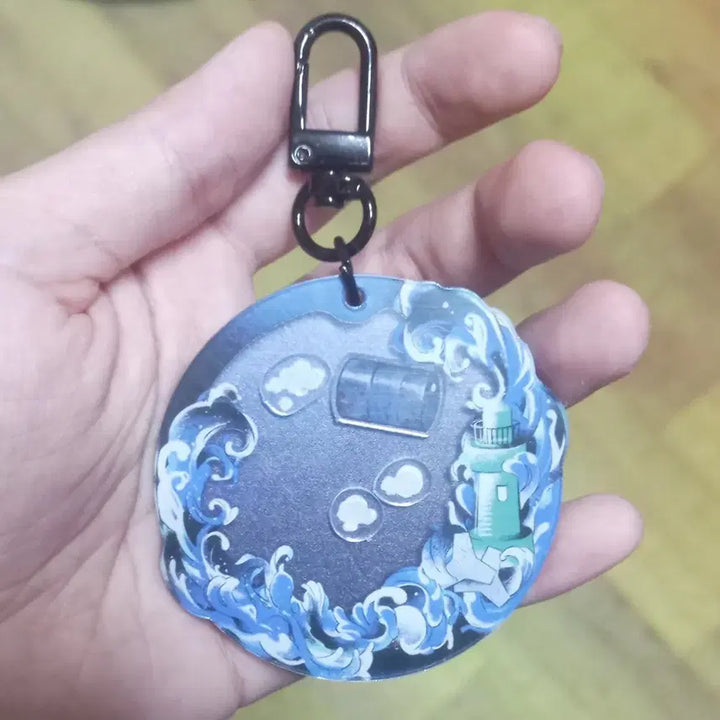 [BUNJANG] Drum Can Acrylic Shaker Keyring / 변호됨 차검 드럼통 아크릴 쉐이커 키링 양도