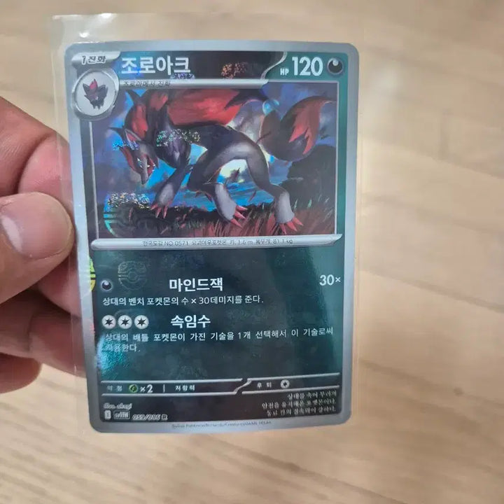 [BUNJANG] Pokemon Card Zoroark Master Ball Rare Card / 포켓몬카드 조로아크 마스터볼