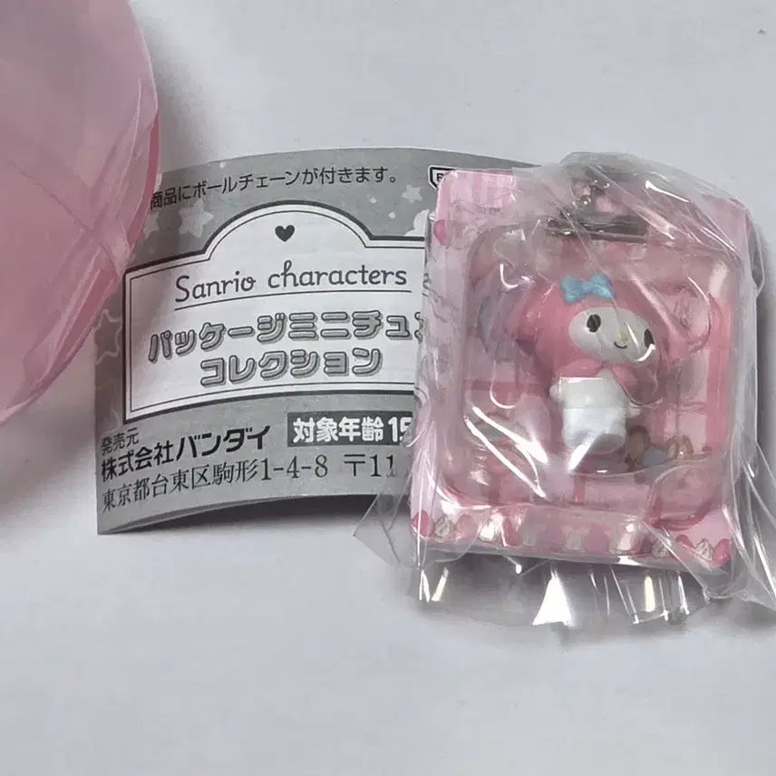 [BUNJANG] Sanrio My Melody Miniature Package Gacha Blister Keychain / 산리오 미니어처 패키지 가챠 블리스터 마이멜로디 키링